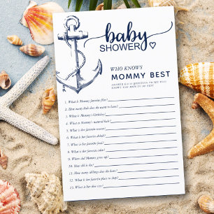 Papier Ancre nautique qui connaît maman meilleur Baby sho