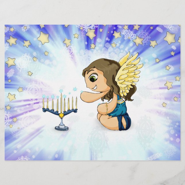 Papier Ange de Menorah (Devant)