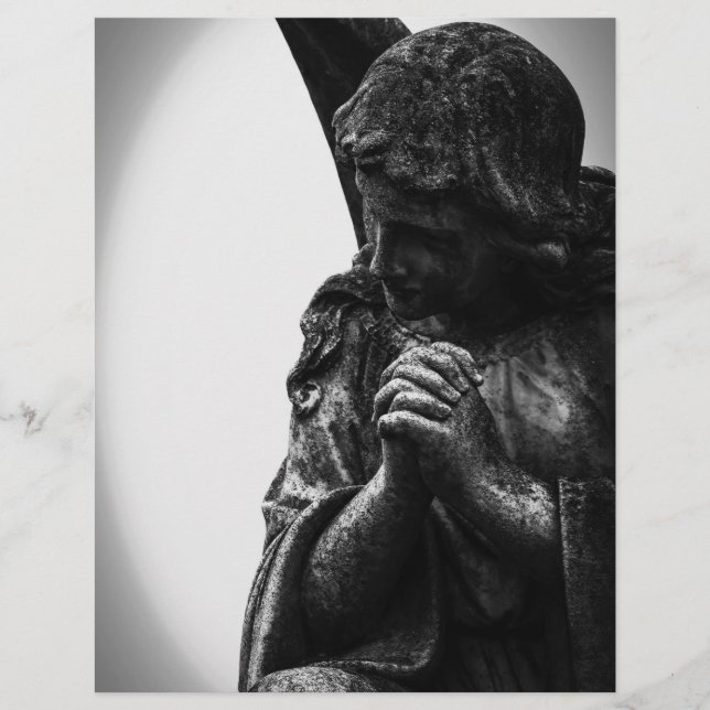 Papier Ange déchu dans la prière (Devant)