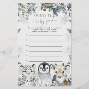Papier Animal arctique Hiver Onederland Guess Baby Food