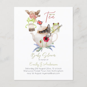 Papier Animal Magic Tea Party Budget du Baby shower