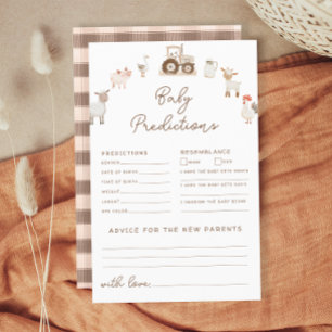 Papier Animaux de ferme Barnyard Predictions et conseils 