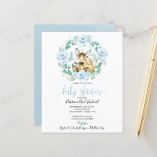 Papier Animaux de la forêt Baby Shower pas cher