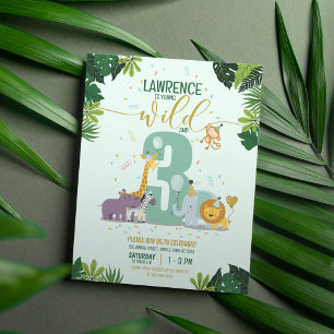 Papier Animaux de Safari Jeunes Sauvages & Trois Budget A