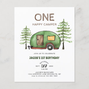 Papier Anniversaire de enfant de Camper Happy Camper Camp