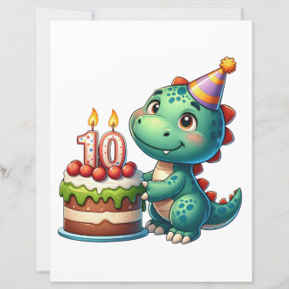 Papier Anniversaire des 10 ans de Dino