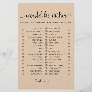 Papier Anniversaire Plutôt éditable jeu