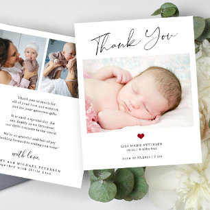 Papier Annonce de naissance photo bébé merci budget