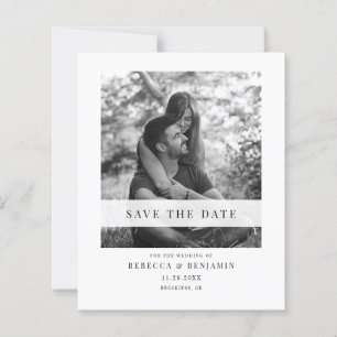 Papier Annonce de Photo Enregistrer la Date