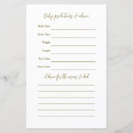 Papier Aquarelle Berry Sweet Baby shower Guesser Jeu