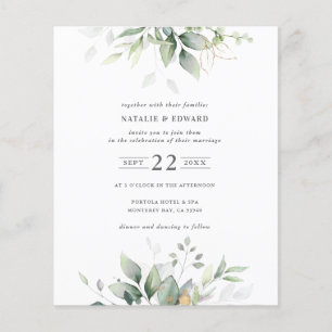 Papier aquarelle budgétaire feuillage vert muet