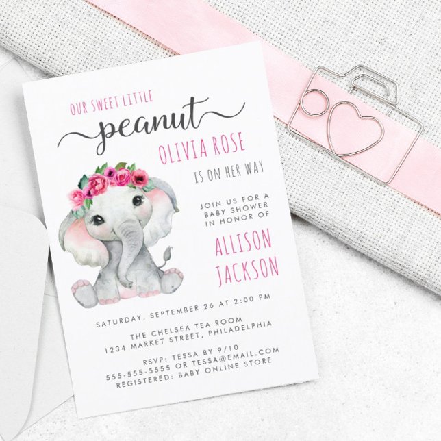 Papier Aquarelle d'arachide budget Elephant Bébé Fille Do (Créateur téléchargé)