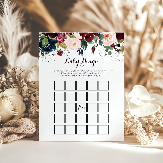 Papier Aquarelle Illustré Baby Bingo jeu de douche (Créateur téléchargé)