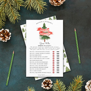 Papier Aquarelle Pine Arbre Joyeux Petit Baby shower Jeu