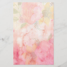 Papier Aquarelle rose Arrière - plan floral