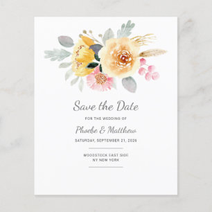 Papier Aquarelle rose or Floral moderne Botanique