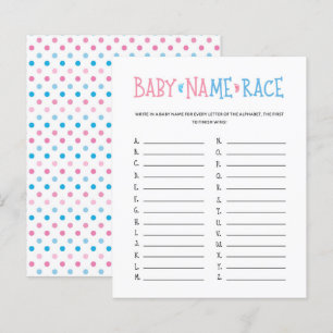 Papier Aquarelle Sexe Révéler Nom du bébé Race Jeu