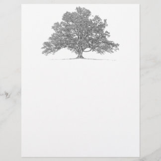 Papier Arbre de chêne généalogique personnalisé stationna
