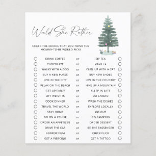 Papier Arbre de Noël - Elle préfère jouer