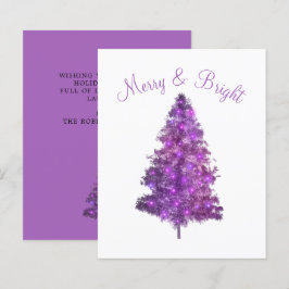 Papier Arbre de Noël violet budget Joyeux et lumineux