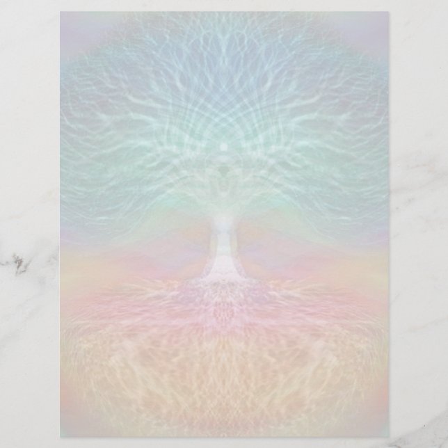 Papier Arbre de vie Coeurs arc-en-ciel (Devant)