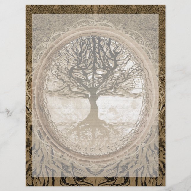 Papier Arbre de vie paisible (Devant)