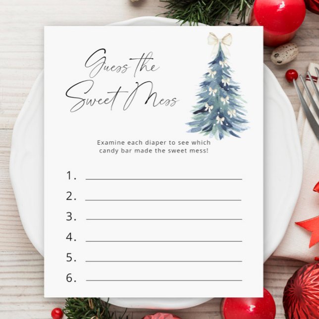 Papier Arbre d'hiver avec arcs - Devinez la douceur (Créateur téléchargé)