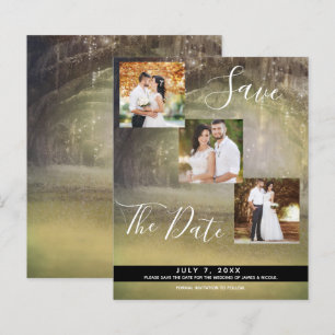 Papier Arbres de la forêt rustique Mariage Photo Enregist