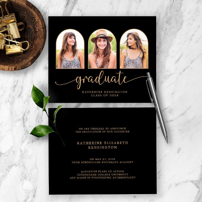 Papier Arc d'or noir budget 3 - Diplôme photo (Créateur téléchargé)