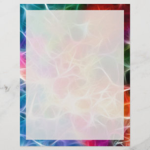 Papier Arc en arc-en-ciel Abstrait 2 - 8,5 po x 11 po Pap
