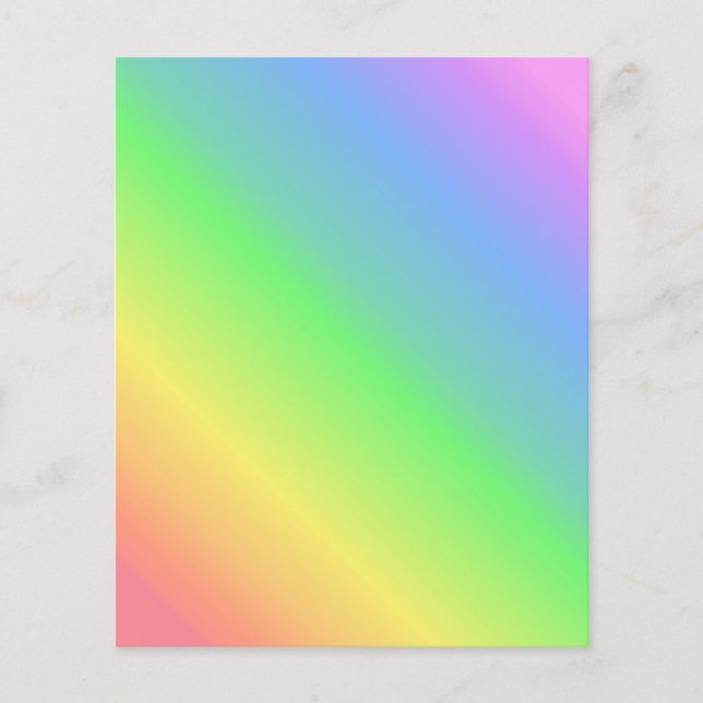 Papier arc-en-ciel diagonal (Devant)