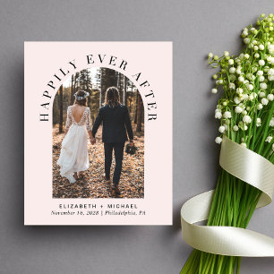 Papier Arch Photo rose Mariage Réception Invitation