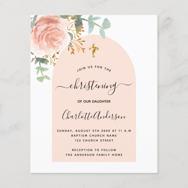 Papier Arche fleurie rose de l'eucalyptus (Devant)