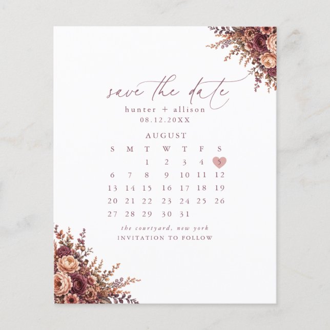 Papier Archer Save the Date  (Devant)