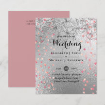 Argent Rosegold MARIAGE Parties scintillant métall