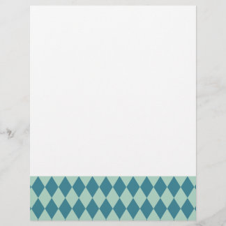 Papier Arlequin marin et Turquoise