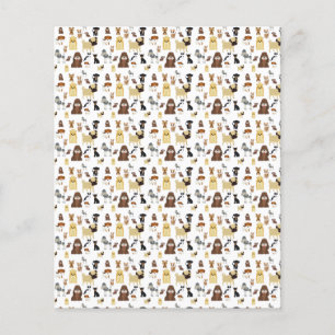Papier arrière - plan blanc chien motif