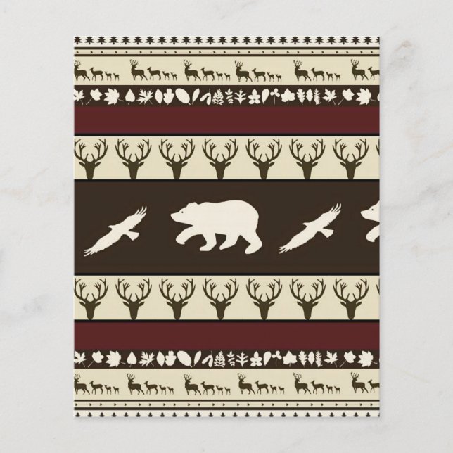 Papier Arrière - plan de scrapbook de bois d'automne (Devant)