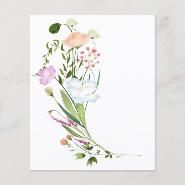 Papier arrière - plan fleur sauvage de grappes (Devant)