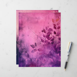Papier Arrière - plan Grungy rose et violet
