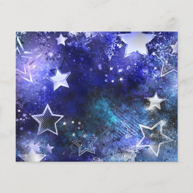 Papier Arrière - plan spatial avec étoiles (Devant)