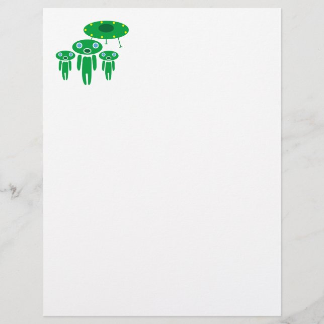 Papier arrivée des Aliens (Devant)