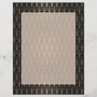 Papier Art déco noir et or