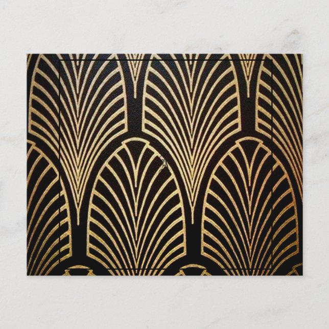 Papier Art nouveau, art déco, ventilateur motif, bronze,  (Devant)
