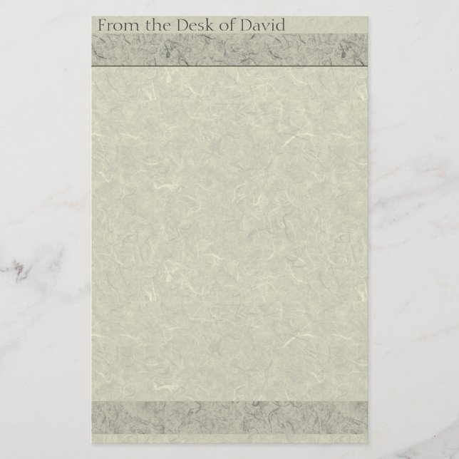 Papier artisanal Faux Papier de papeterie à l'anci (Devant)