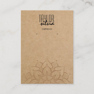 papier artisanal mandala Carte d'affichage à oreil