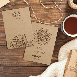 papier artisanal mandala Carte d'affichage à oreil