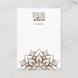 papier artisanal mandala Carte d'affichage à oreil