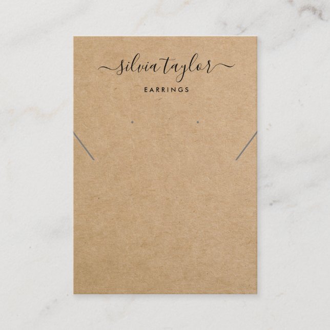 Papier artisanal simple Elevage Carte d'affichage  (Devant)