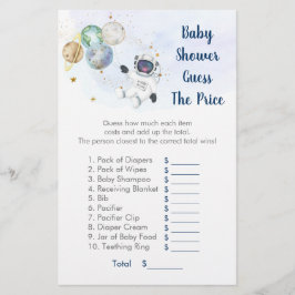 Papier Astronaut Blue Gold Space Devine Le jeu de prix